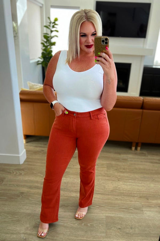Judy Blue Terracotta Slim Boot Cut Jeans-200 Jeans- Simply Simpson's Boutique is a Women's Online Fashion Boutique Located in Jupiter, Florida