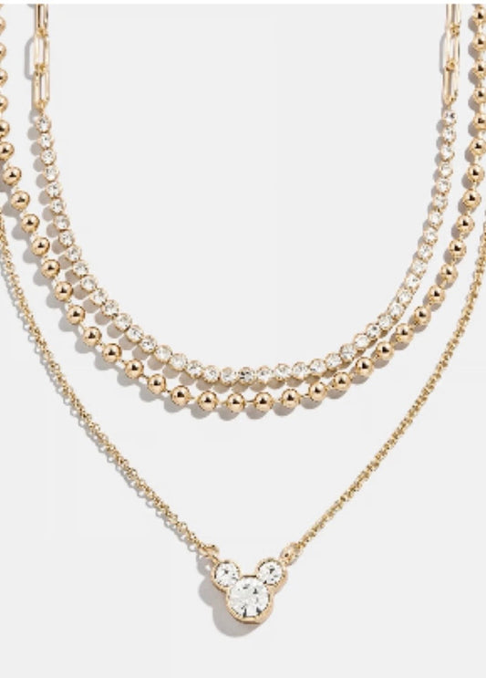 Disney Mickey Mouse Layered Necklace-280 Jewelry- Simply Simpson's Boutique is a Women's Online Fashion Boutique Located in Jupiter, Florida