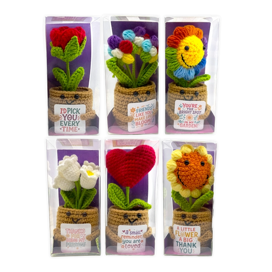 Emotional Support Crochet Plush Flowers- Simply Simpson's Boutique is a Women's Online Fashion Boutique Located in Jupiter, Florida
