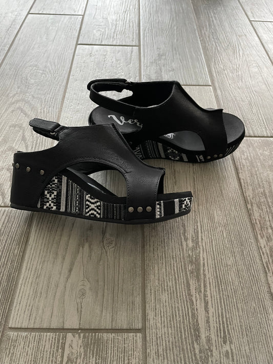 Very G Black Freedom Wedges-260 Shoes- Simply Simpson's Boutique is a Women's Online Fashion Boutique Located in Jupiter, Florida