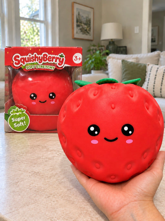 Jumbo Strawberry Squishy-290 Home/Gift- Simply Simpson's Boutique is a Women's Online Fashion Boutique Located in Jupiter, Florida