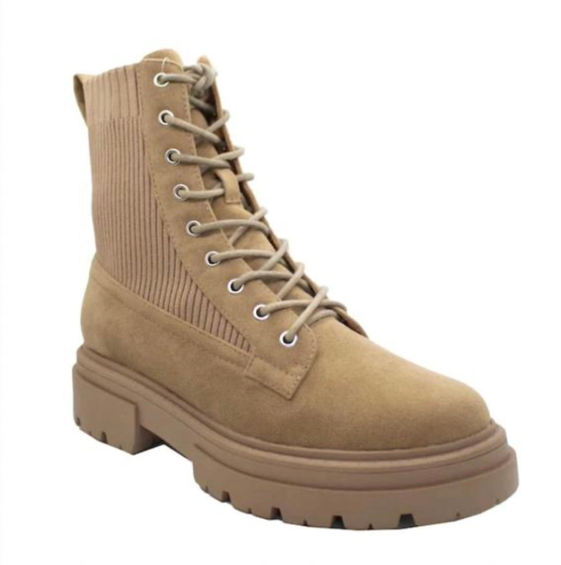 Journey Suede Combat Boots-260 Shoes- Simply Simpson's Boutique is a Women's Online Fashion Boutique Located in Jupiter, Florida
