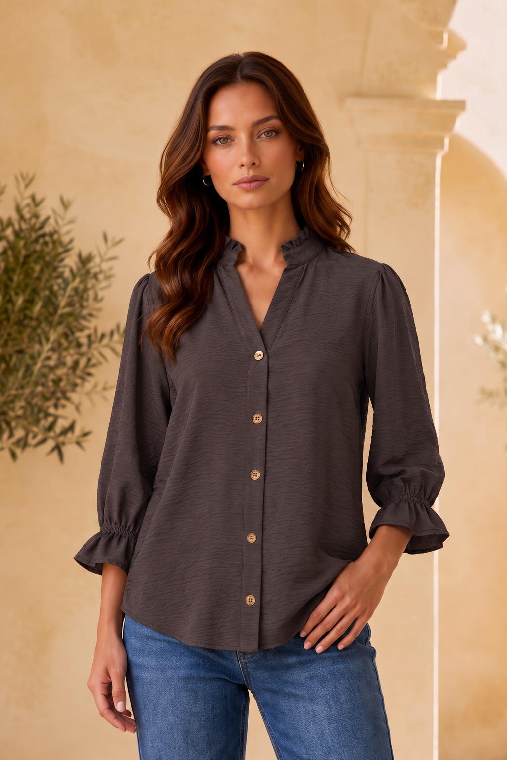 Dear Scarlett Bristol Blouse-110 Long Sleeves- Simply Simpson's Boutique is a Women's Online Fashion Boutique Located in Jupiter, Florida