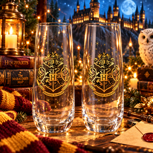 Harry Potter Hogwarts Stemless Glass Set of 2- Simply Simpson's Boutique is a Women's Online Fashion Boutique Located in Jupiter, Florida