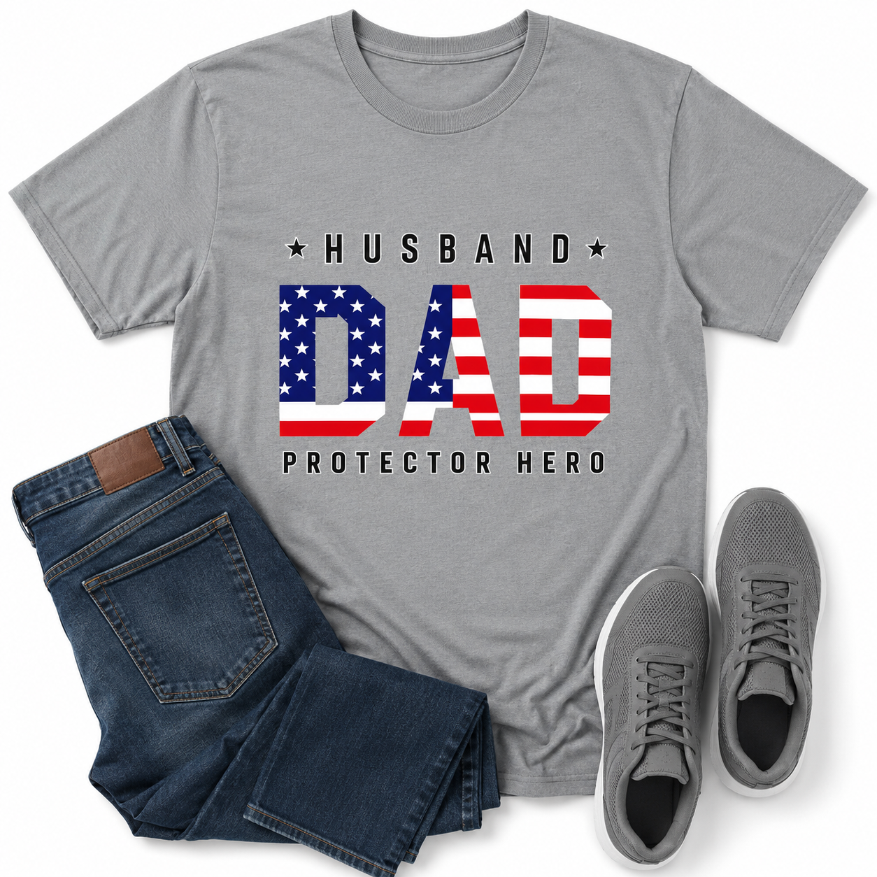 Preorder Americana Dad Graphic Tee-140 Graphic Tees- Simply Simpson's Boutique is a Women's Online Fashion Boutique Located in Jupiter, Florida