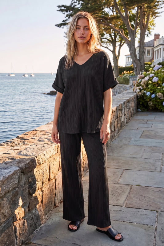 Dear Scarlett After Sunset Lounge Set-220 Lounge wear/Pajamas- Simply Simpson's Boutique is a Women's Online Fashion Boutique Located in Jupiter, Florida