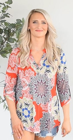 A Higher Love Gabby Top-110 Long Sleeves- Simply Simpson's Boutique is a Women's Online Fashion Boutique Located in Jupiter, Florida