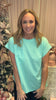 Andree by Unit Pocket Waffle Knit Top-100 Short Sleeves- Simply Simpson's Boutique is a Women's Online Fashion Boutique Located in Jupiter, Florida