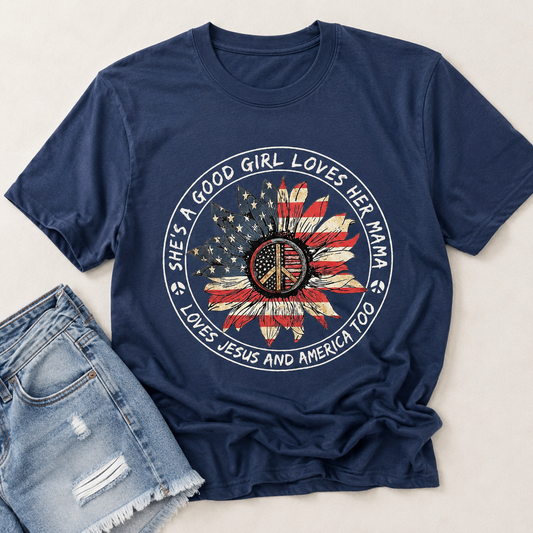 Preorder Good Girl Sunflower Graphic Tee-140 Graphic Tees- Simply Simpson's Boutique is a Women's Online Fashion Boutique Located in Jupiter, Florida