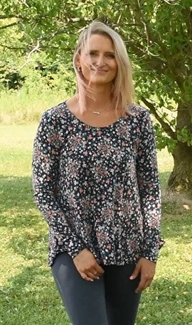 Do a Little Dance Top-110 Long Sleeves- Simply Simpson's Boutique is a Women's Online Fashion Boutique Located in Jupiter, Florida