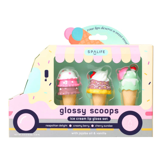 *Glossy Scoops Ice Cream Lip Gloss Trio Gift Set-300 Bath/Beauty- Simply Simpson's Boutique is a Women's Online Fashion Boutique Located in Jupiter, Florida