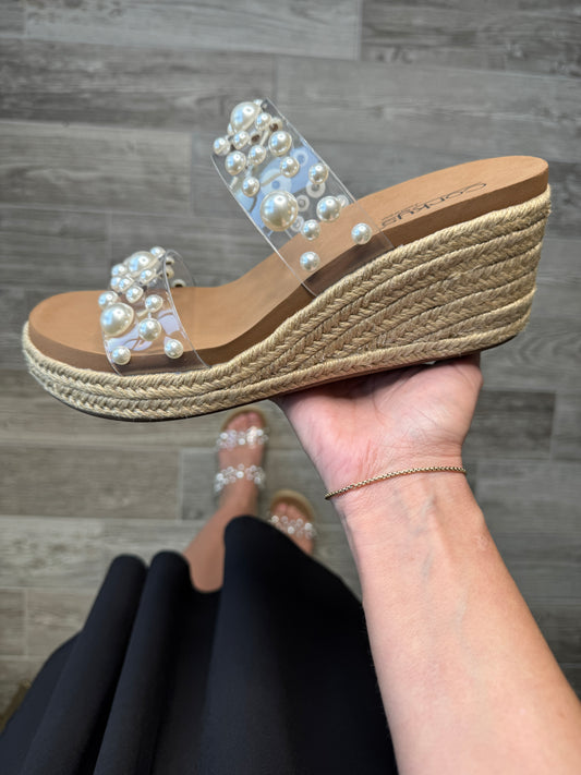 Corkys Pearl Sandals (Wedges & Flats)-260 Shoes- Simply Simpson's Boutique is a Women's Online Fashion Boutique Located in Jupiter, Florida