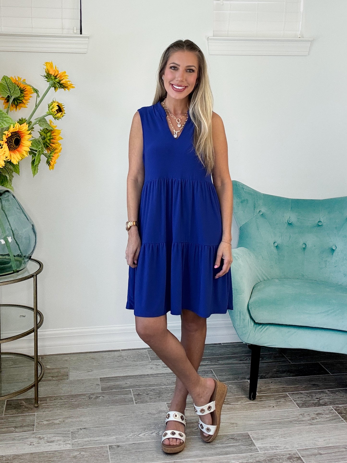 Dear Scarlett Tiered Lizzy Dress-240 Dresses- Simply Simpson's Boutique is a Women's Online Fashion Boutique Located in Jupiter, Florida