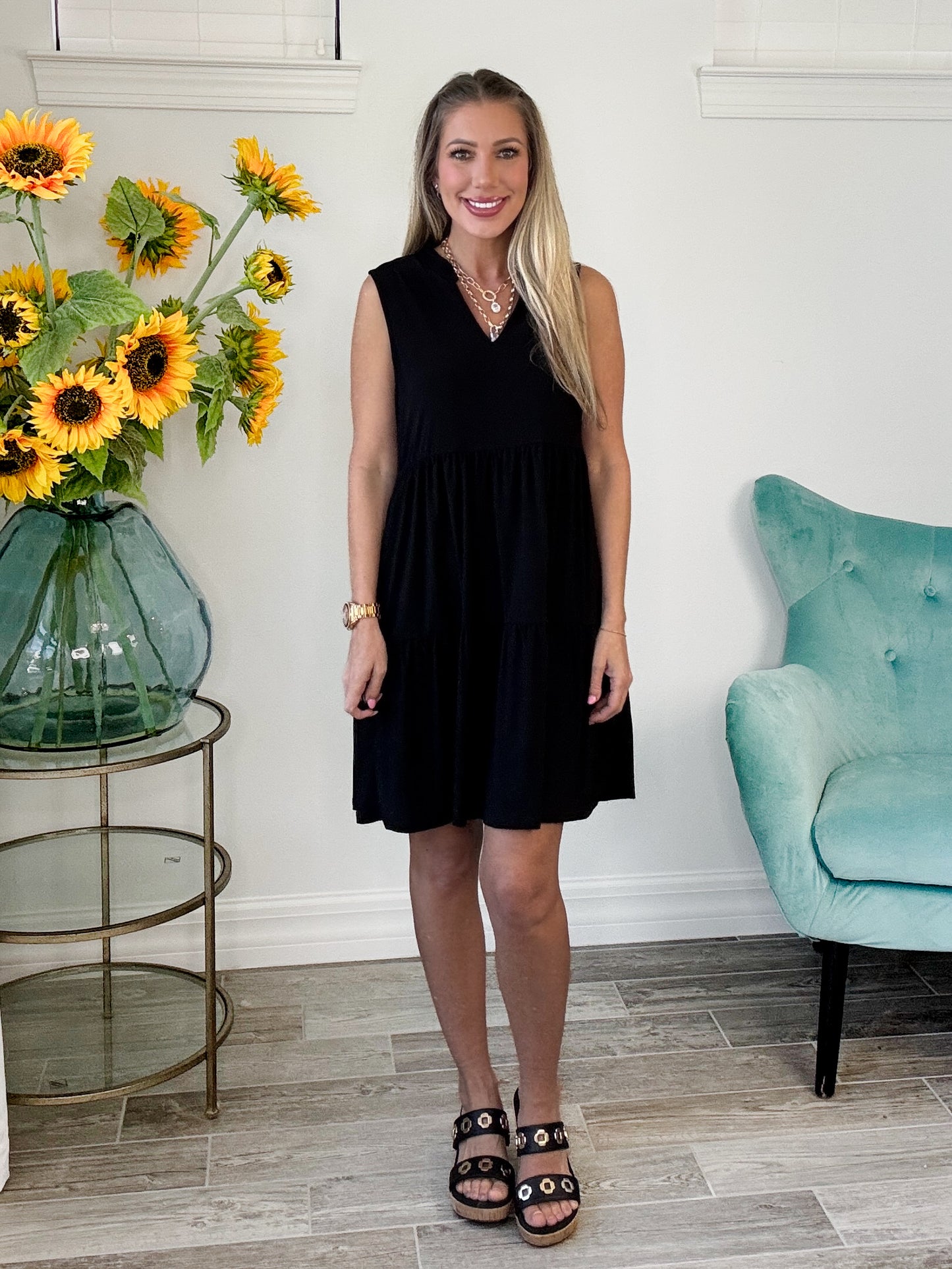 Dear Scarlett Tiered Lizzy Dress-240 Dresses- Simply Simpson's Boutique is a Women's Online Fashion Boutique Located in Jupiter, Florida