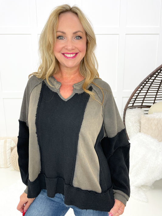 POL Hot Cocoa Top-110 Long Sleeves- Simply Simpson's Boutique is a Women's Online Fashion Boutique Located in Jupiter, Florida