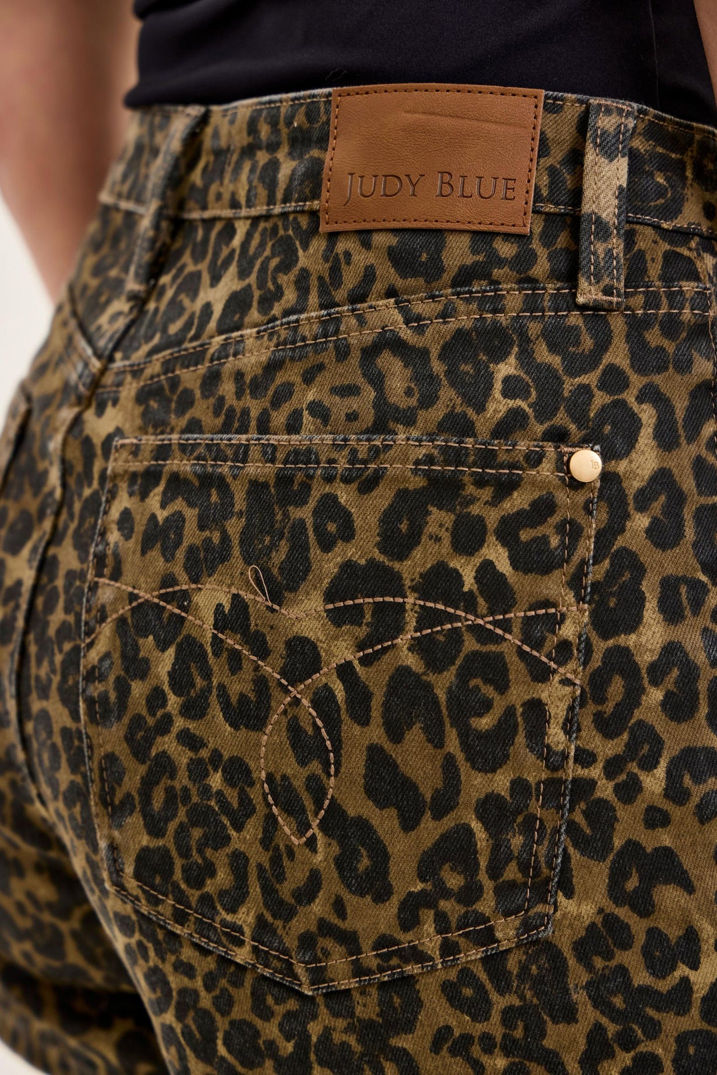 Judy Blue Luxy Leopard Shorts-190 Skirts/Shorts- Simply Simpson's Boutique is a Women's Online Fashion Boutique Located in Jupiter, Florida