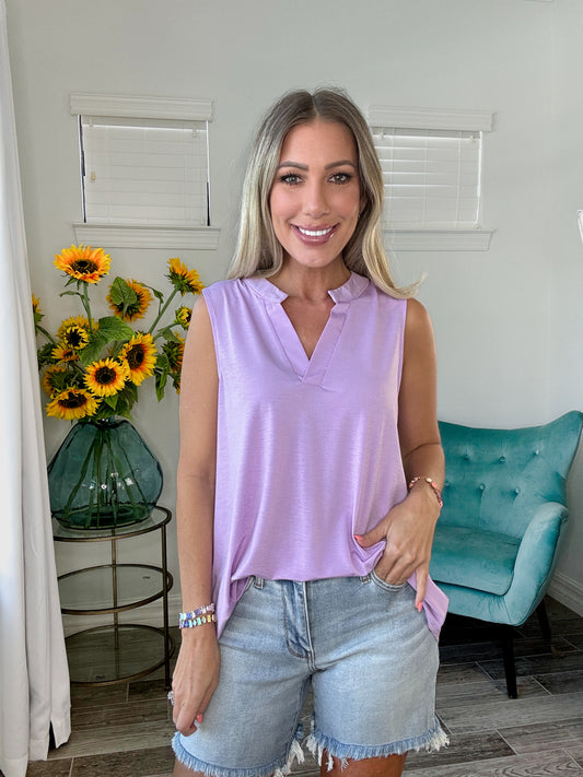 Dear Scarlett Lizzy Tank-120 Sleeveless- Simply Simpson's Boutique is a Women's Online Fashion Boutique Located in Jupiter, Florida