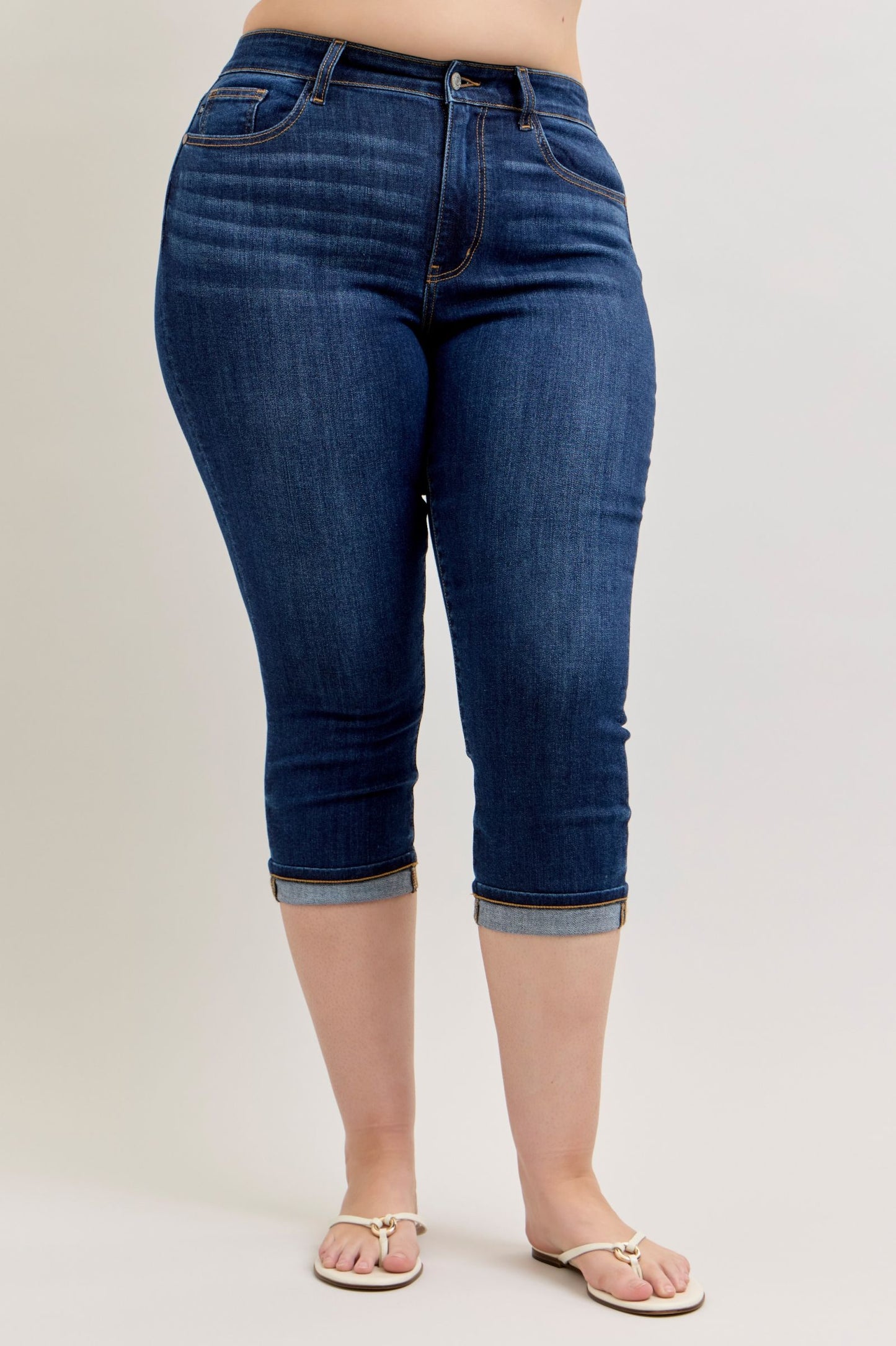 Judy Blue Cabana Capris-200 Jeans- Simply Simpson's Boutique is a Women's Online Fashion Boutique Located in Jupiter, Florida
