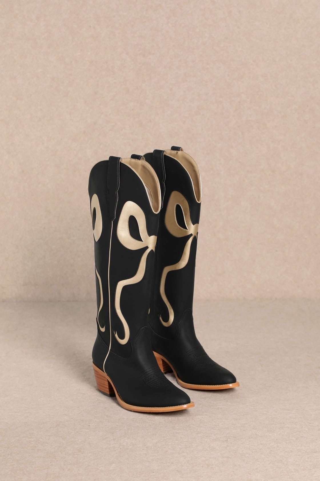 Tall Simply Bow Boots-260 Shoes- Simply Simpson's Boutique is a Women's Online Fashion Boutique Located in Jupiter, Florida