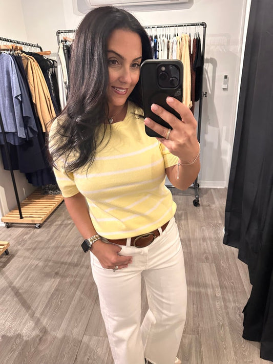 Niele Preppy Striped Top- Simply Simpson's Boutique is a Women's Online Fashion Boutique Located in Jupiter, Florida