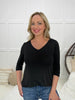 Dear Scarlett Time Of My Life V Neck Top-110 Long Sleeves- Simply Simpson's Boutique is a Women's Online Fashion Boutique Located in Jupiter, Florida