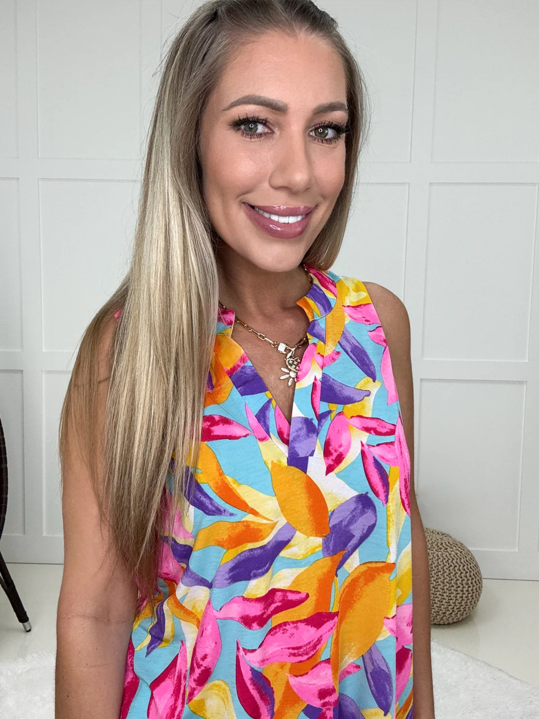 Dear Scarlett Sleeveless Celeste Lizzy-120 Sleeveless- Simply Simpson's Boutique is a Women's Online Fashion Boutique Located in Jupiter, Florida
