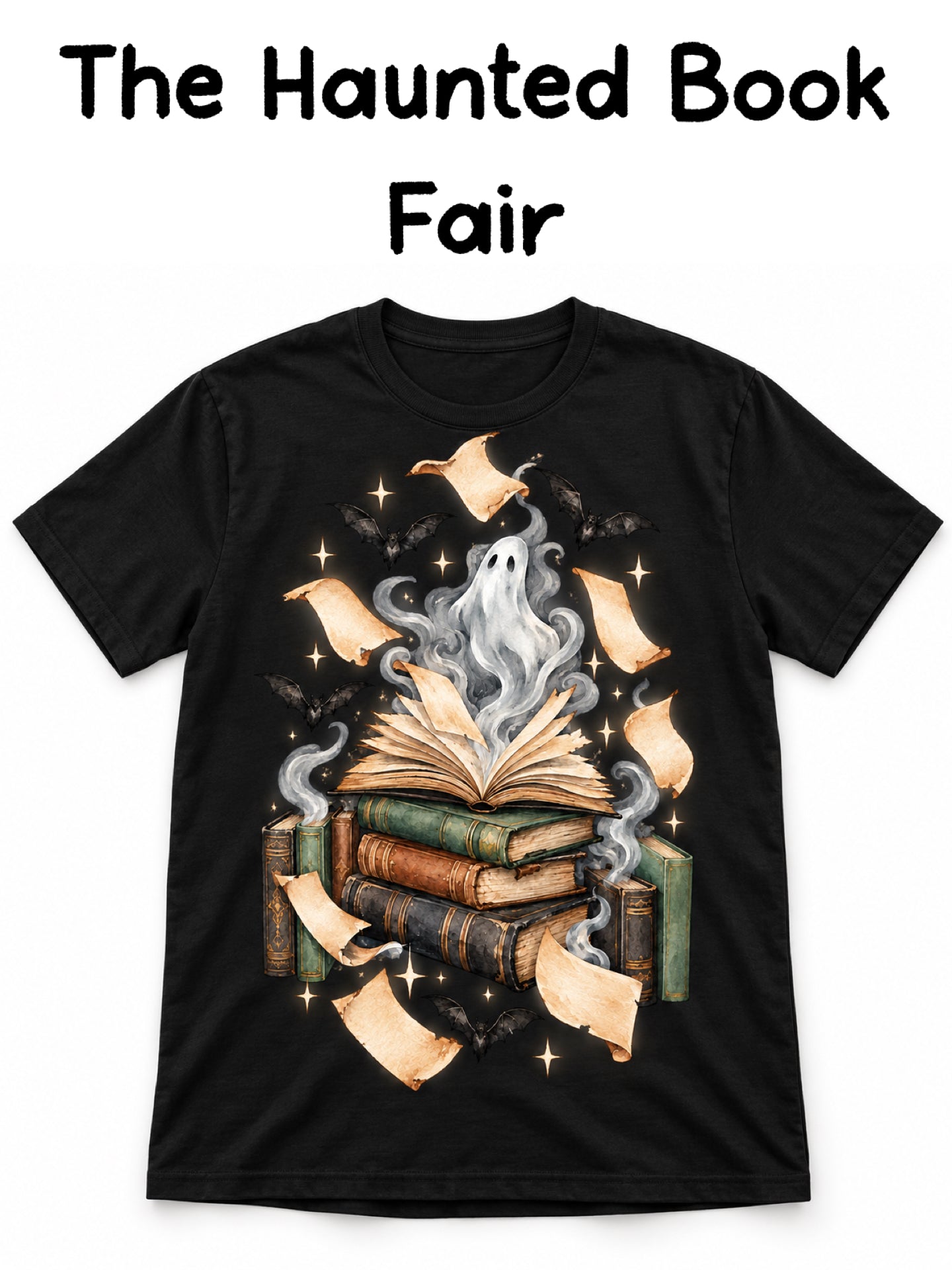 The Haunted Book Fair Graphic Tee-140 Graphic Tees- Simply Simpson's Boutique is a Women's Online Fashion Boutique Located in Jupiter, Florida