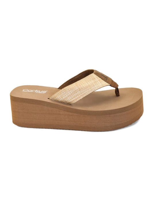 Corkys Raffia Take a Dip Sandals-260 Shoes- Simply Simpson's Boutique is a Women's Online Fashion Boutique Located in Jupiter, Florida