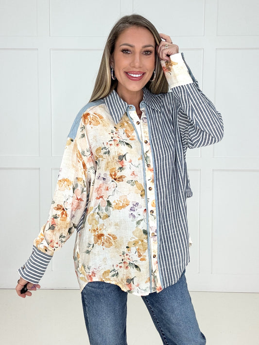 Willow & Woven Button Down-110 Long Sleeves- Simply Simpson's Boutique is a Women's Online Fashion Boutique Located in Jupiter, Florida