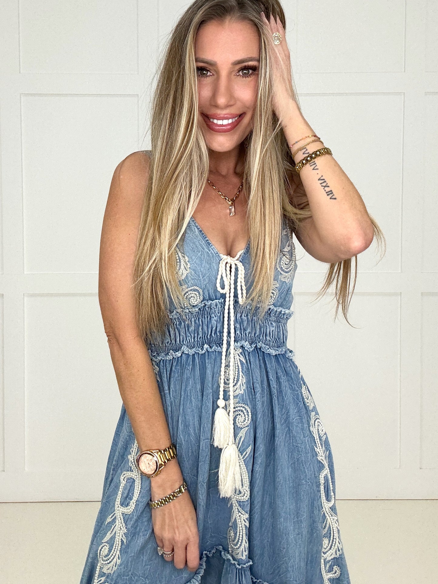 POL Denim Joplin Dress