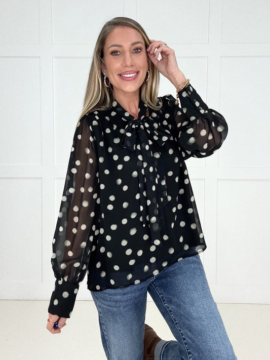 The Posh Polka Dot Blouse