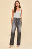 Dear Scarlett Charcoal Straight Leg Denim-210 Other Bottoms- Simply Simpson's Boutique is a Women's Online Fashion Boutique Located in Jupiter, Florida