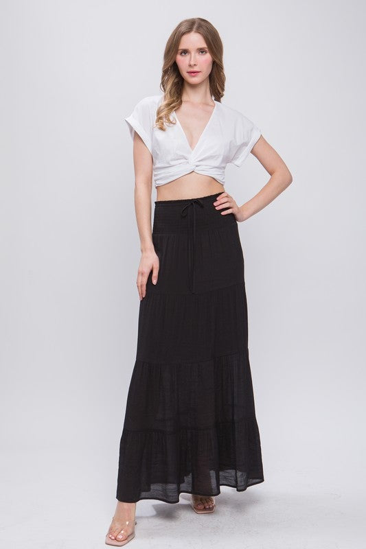 Black Johanna Skirt- Simply Simpson's Boutique is a Women's Online Fashion Boutique Located in Jupiter, Florida