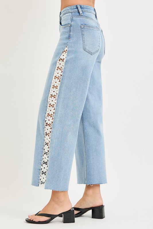 Risen Daisy Darling Wide Leg Jeans-200 Jeans- Simply Simpson's Boutique is a Women's Online Fashion Boutique Located in Jupiter, Florida