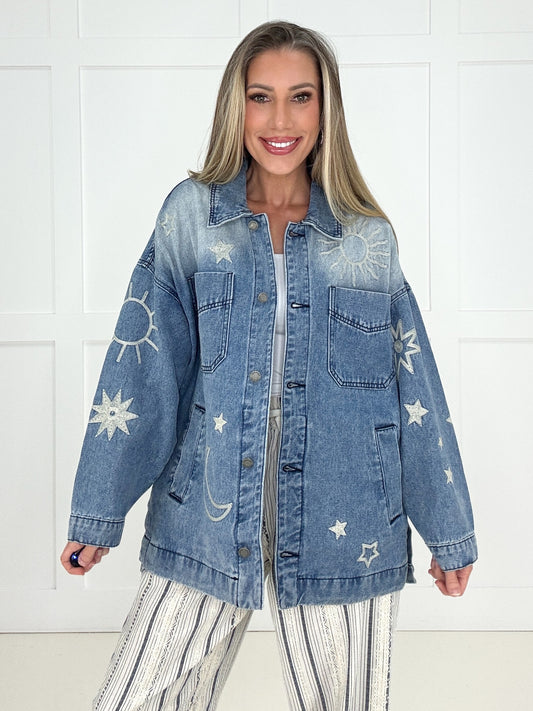 Veveret Celestial Dreams Denim Jacket