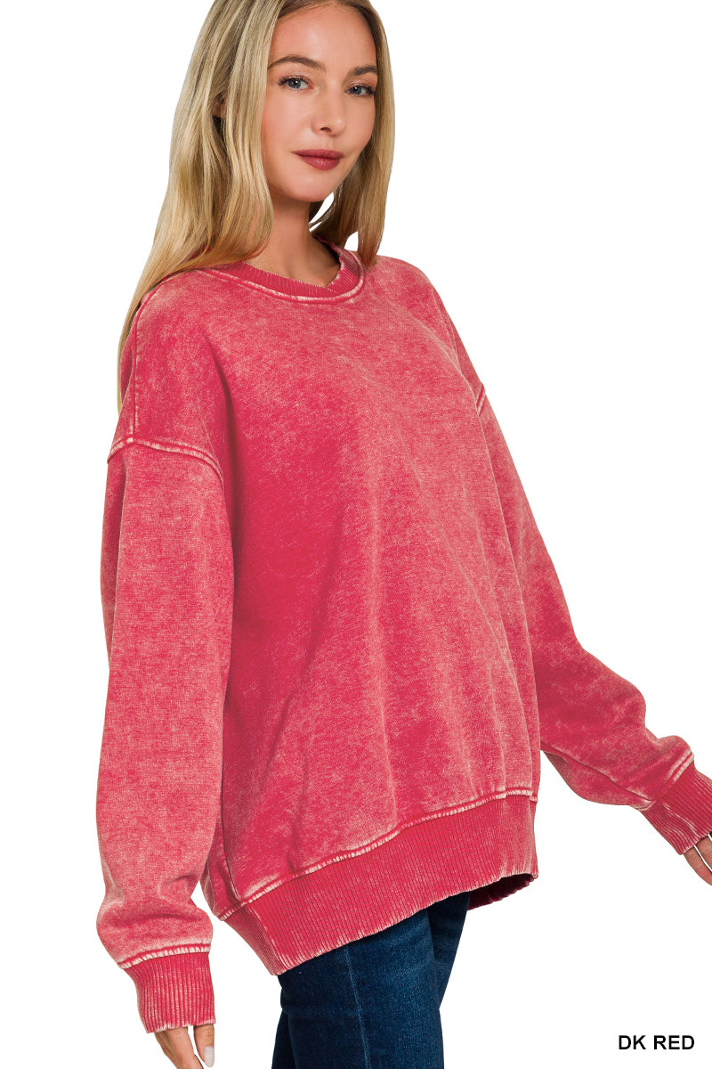 Vintage Vibes Mineral Wash Pullover