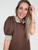Brown Becky Lane Dress-240 Dresses- Simply Simpson's Boutique is a Women's Online Fashion Boutique Located in Jupiter, Florida