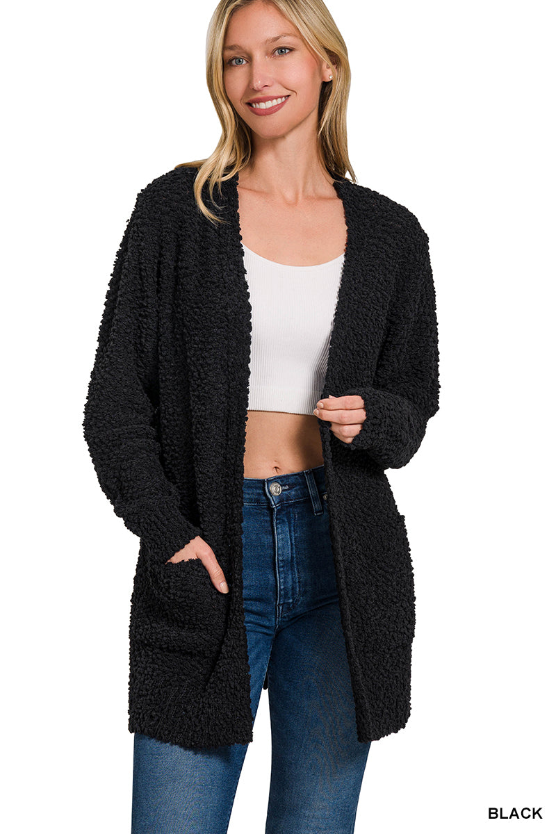 Cloud Nine Popcorn Cardigan-180 Outerwear- Simply Simpson's Boutique is a Women's Online Fashion Boutique Located in Jupiter, Florida