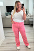 Judy Blue Pretty in Pink Cargo Jeans-200 Jeans- Simply Simpson's Boutique is a Women's Online Fashion Boutique Located in Jupiter, Florida