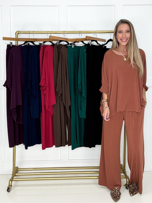 Dear Scarlett Mila Set-220 Lounge wear/Pajamas- Simply Simpson's Boutique is a Women's Online Fashion Boutique Located in Jupiter, Florida