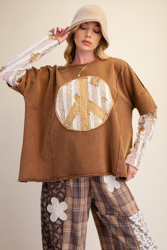 Mocha Boho Bliss Layered Top-110 Long Sleeves- Simply Simpson's Boutique is a Women's Online Fashion Boutique Located in Jupiter, Florida