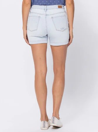 Judy Blue Distressed Aztec Shorts- Simply Simpson's Boutique is a Women's Online Fashion Boutique Located in Jupiter, Florida