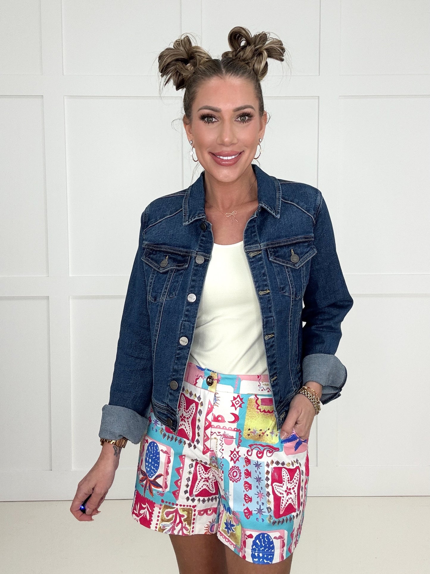 Risen Classic Denim Jacket-180 Outerwear/Jackets- Simply Simpson's Boutique is a Women's Online Fashion Boutique Located in Jupiter, Florida