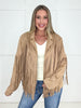 Deluxe Fringe Tan Suede Jacket-180 Outerwear/Jackets- Simply Simpson's Boutique is a Women's Online Fashion Boutique Located in Jupiter, Florida