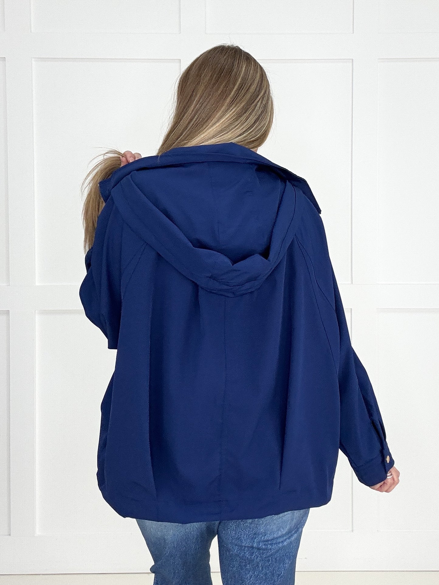 Dear Scarlett Navy Sea Breeze Jacket-180 Outerwear/Jackets- Simply Simpson's Boutique is a Women's Online Fashion Boutique Located in Jupiter, Florida