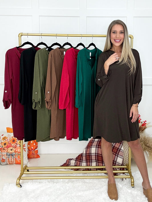 Dear Scarlett Fall Lizzy Dress-240 Dresses- Simply Simpson's Boutique is a Women's Online Fashion Boutique Located in Jupiter, Florida