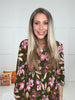 Dear Scarlett Olive Floral Lizzy Dress-240 Dresses- Simply Simpson's Boutique is a Women's Online Fashion Boutique Located in Jupiter, Florida