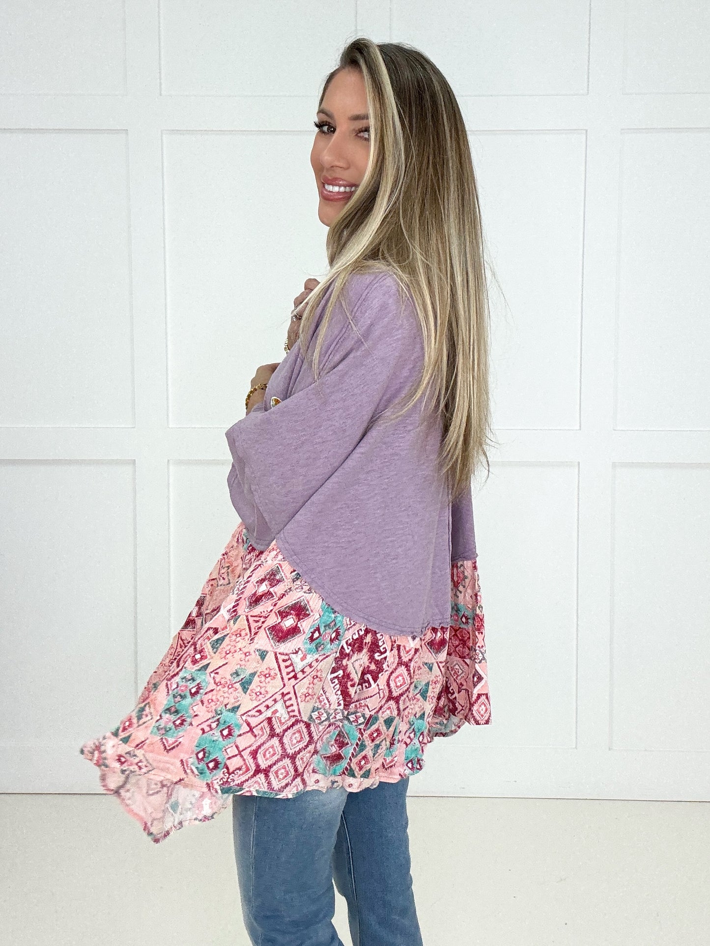 Love Letters Lavender Top-100 Short Sleeves- Simply Simpson's Boutique is a Women's Online Fashion Boutique Located in Jupiter, Florida