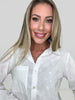 Dear Scarlett Ivory Whismy Button Down Blouse-110 Long Sleeves- Simply Simpson's Boutique is a Women's Online Fashion Boutique Located in Jupiter, Florida