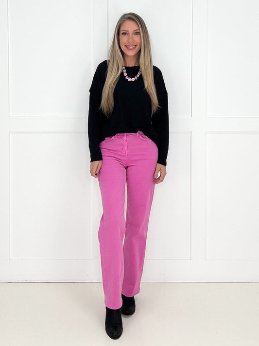 Mica Bubblegum Bliss Jeans-200 Jeans- Simply Simpson's Boutique is a Women's Online Fashion Boutique Located in Jupiter, Florida